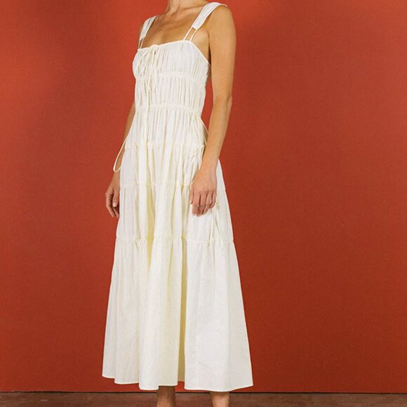 CIAO LUCIA TUTTI DRESS CREAM SIZE MEDIUM - Picture 2 of 11